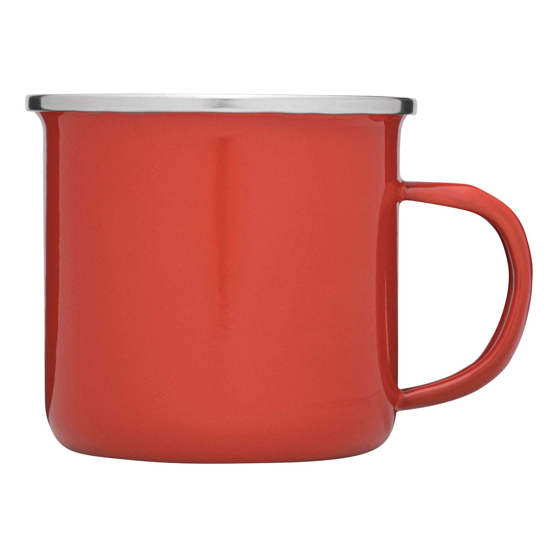 Emaille-Trinkbecher VINTAGE CUP, rot