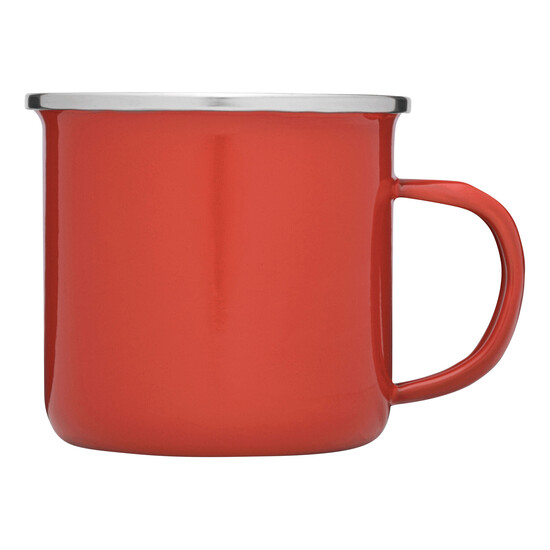 Emaille-Trinkbecher VINTAGE CUP, rot