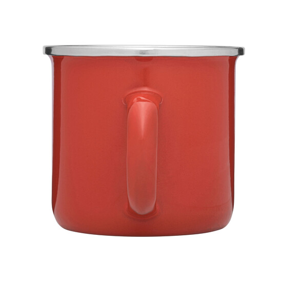 Emaille-Trinkbecher VINTAGE CUP, rot