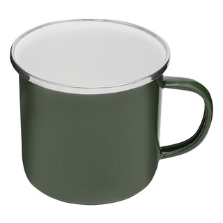 Emaille-Trinkbecher VINTAGE CUP, grün
