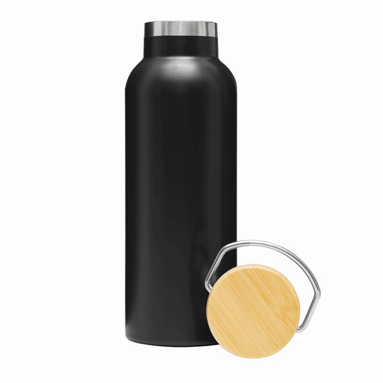 Vakuum-Trinkflasche ECO FLAVOUR, schwarz