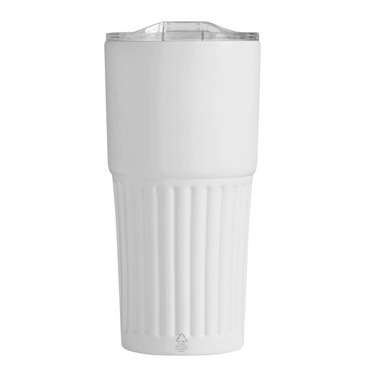 Vakuum-Isolierbecher WAVE LINE, weiß