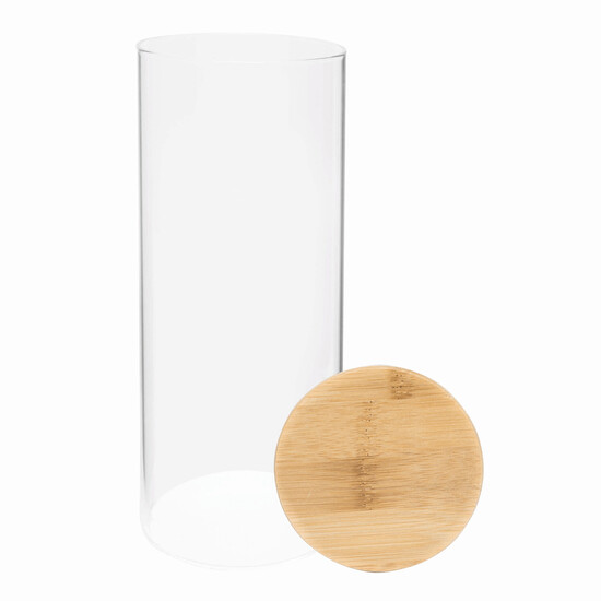 Glas-Vorratsdose ECO STORAGE L, Füllmenge ca. 850 ml, braun, transparent