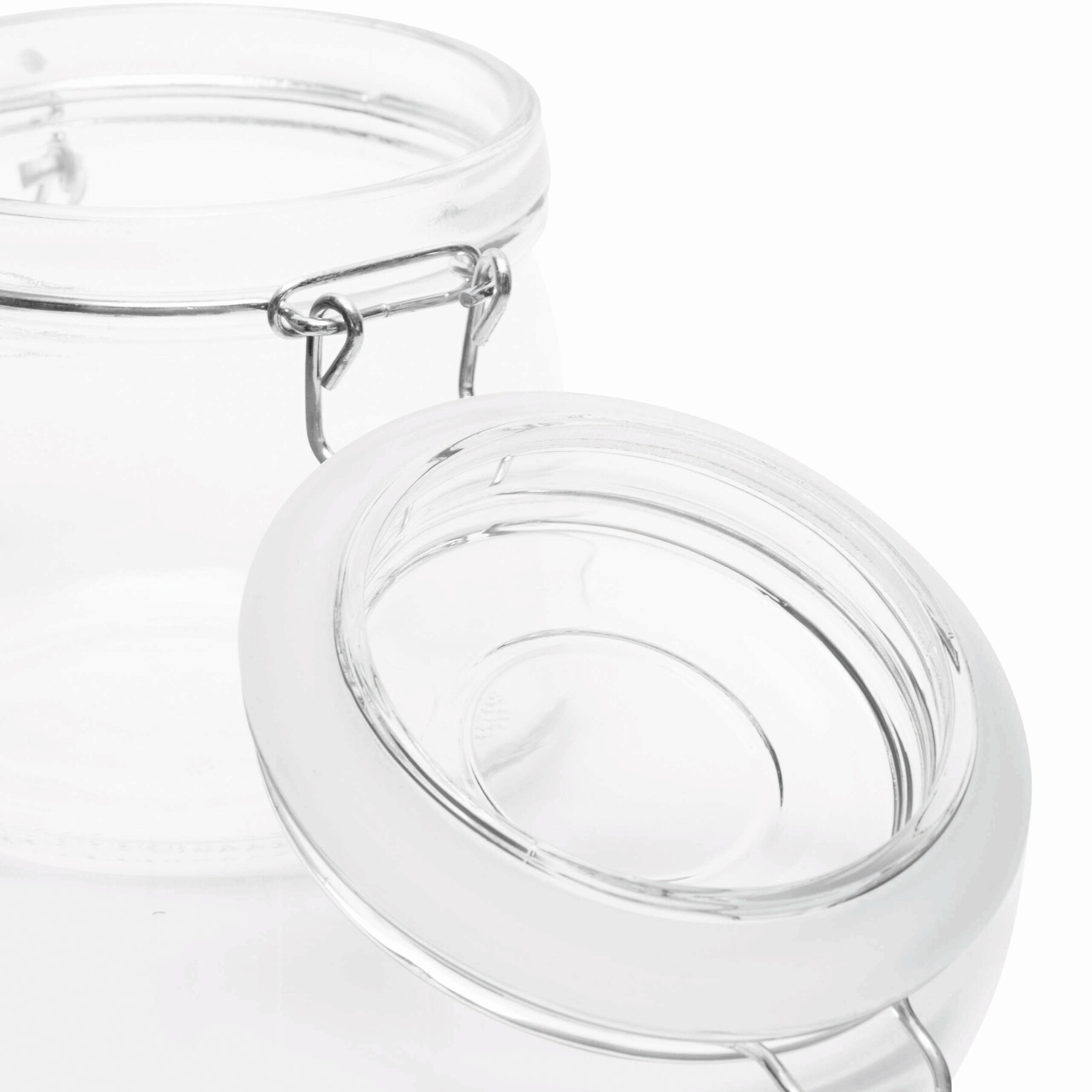 Vorratsglas CLICKY M mit Bügelverschluss, Füllmenge ca. 500 ml, transparent