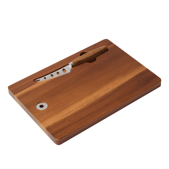 Käseset CHEESY ACACIA, braun, silber