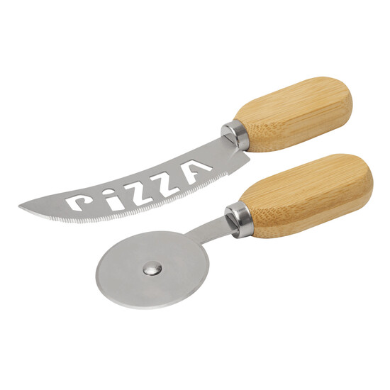 Pizza-Schneide-Set DUOSLICE, silber