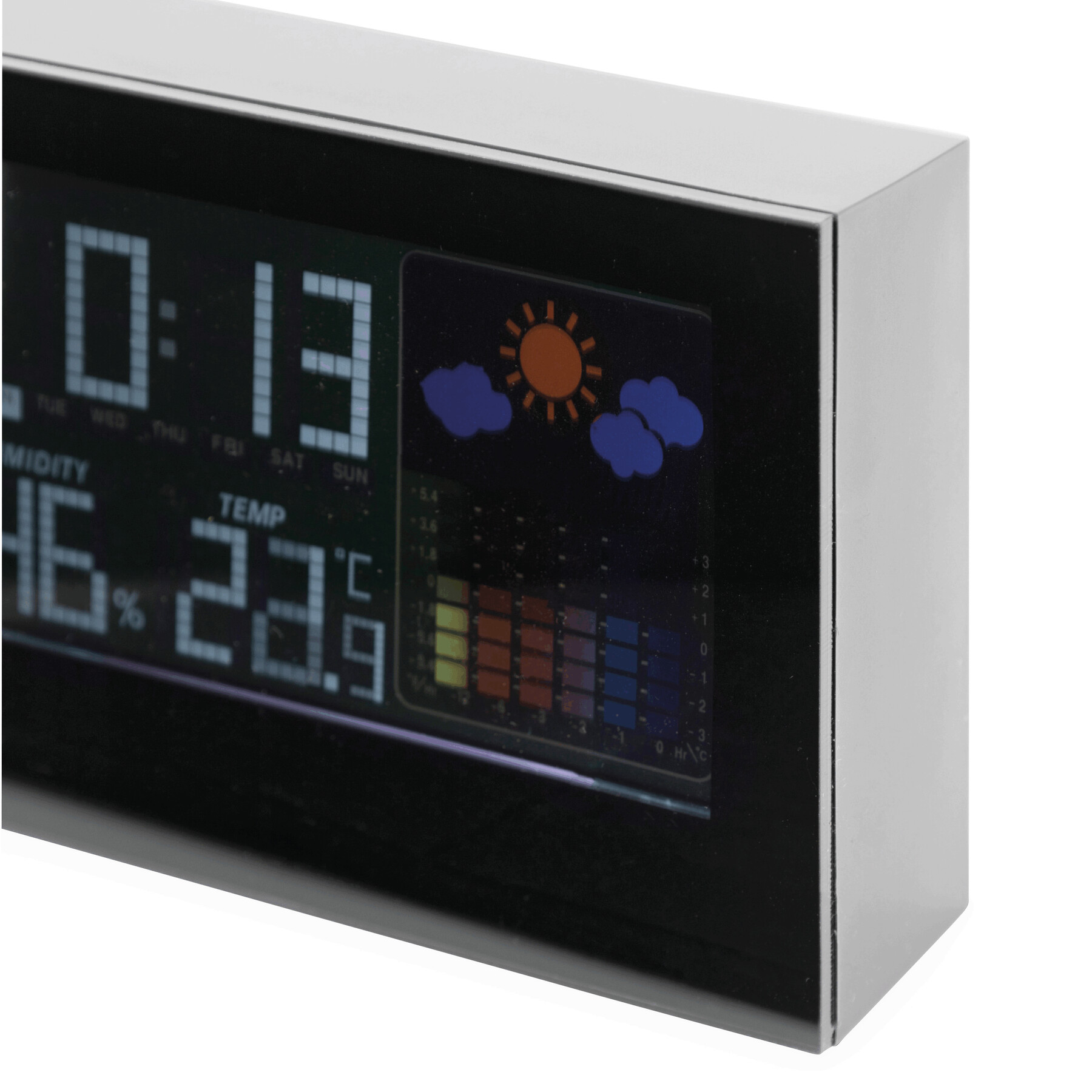 Tischuhr COLOUR, schwarz