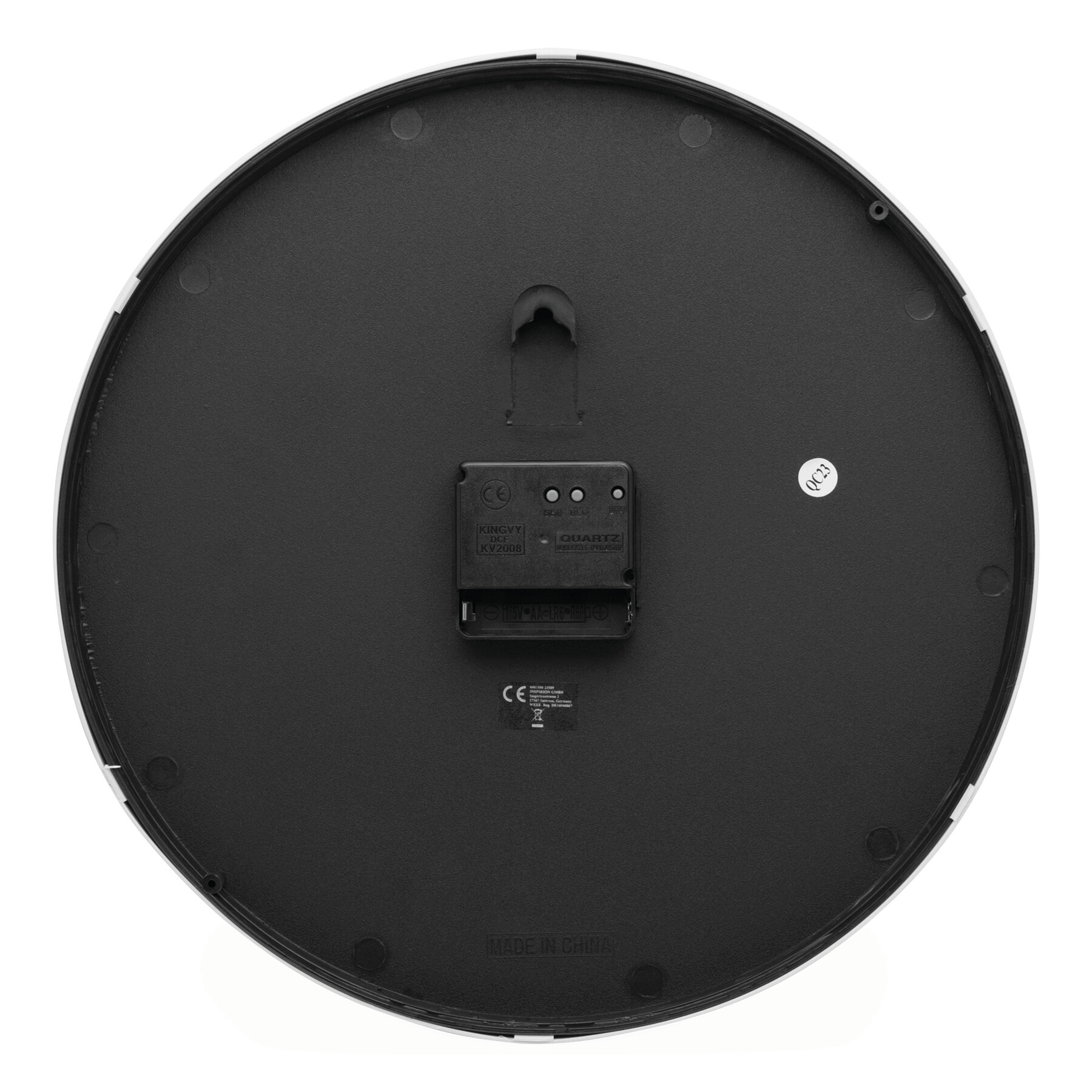 Funk-Wanduhr URANUS, silber, weiß