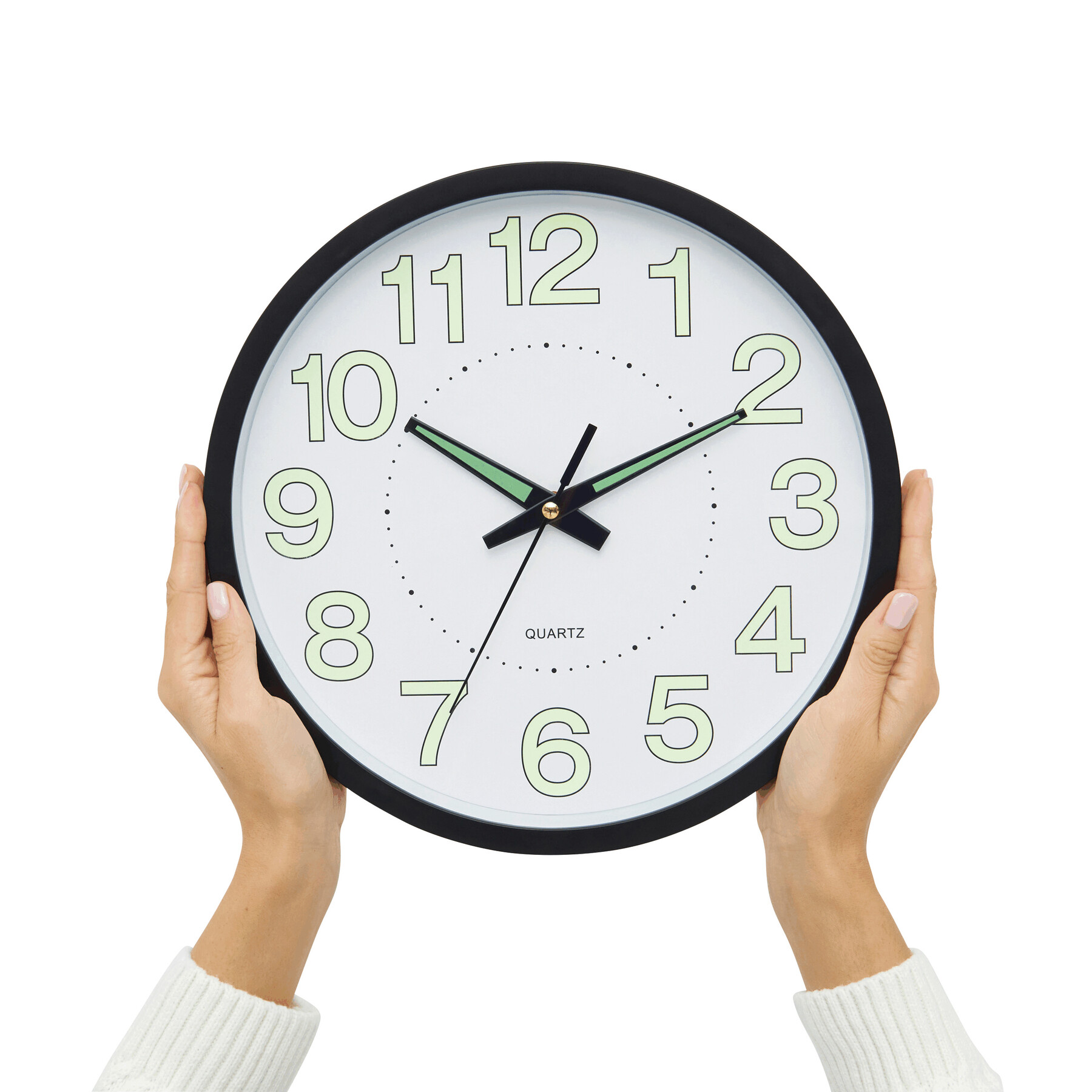 Wanduhr SUN, schwarz, weiß