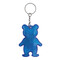 Reflektierender Schlüsselanhänger TEDDY, blau