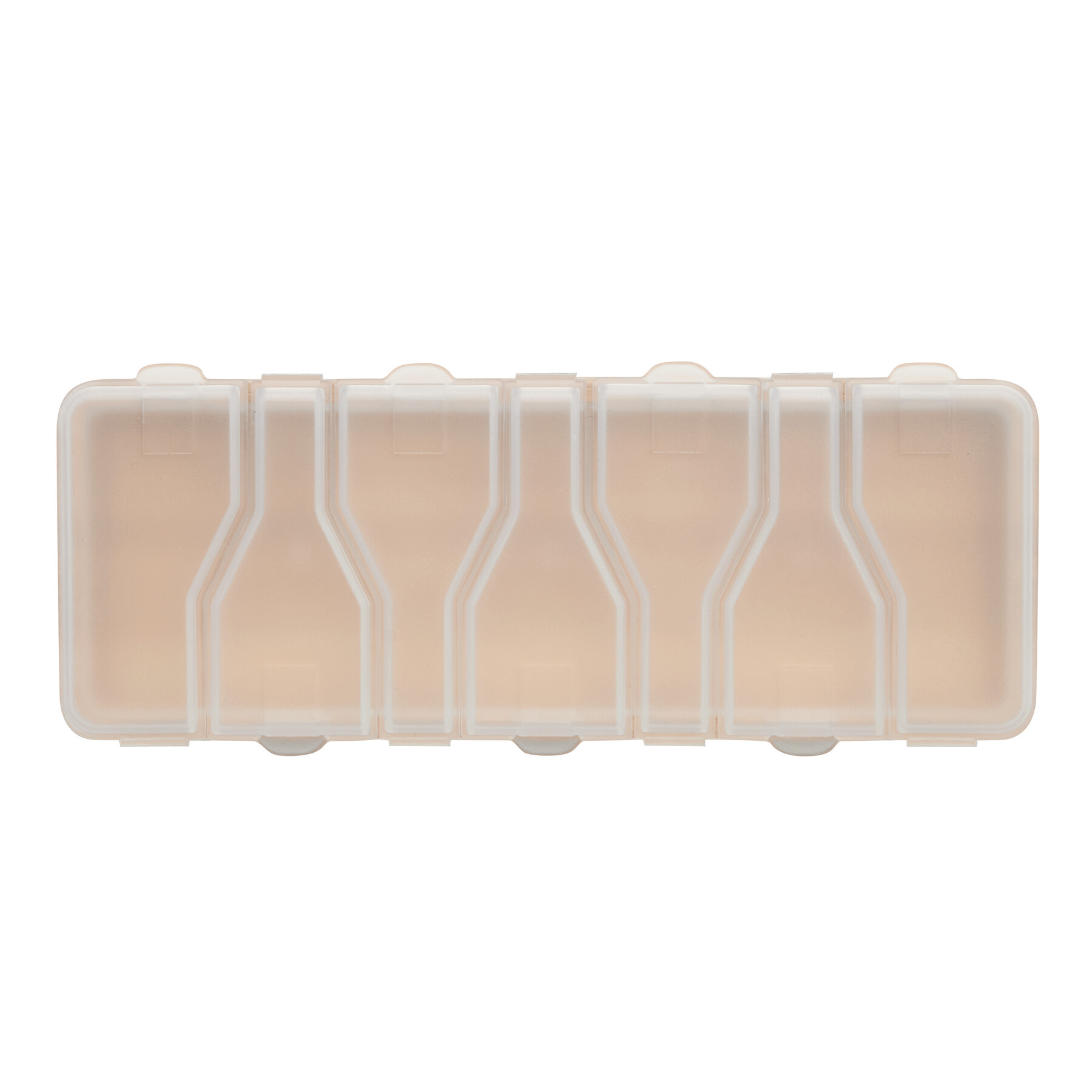 Tablettendose SORTED, braun, transparent