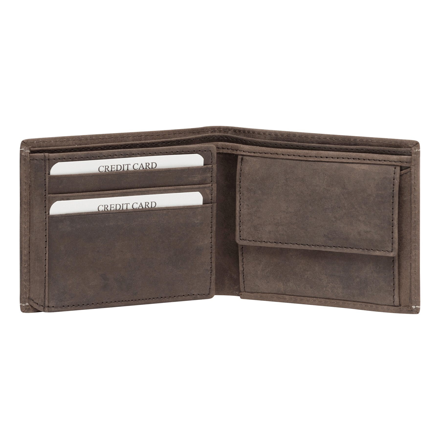 Echtleder-Geldbörse WILD STYLE I, braun