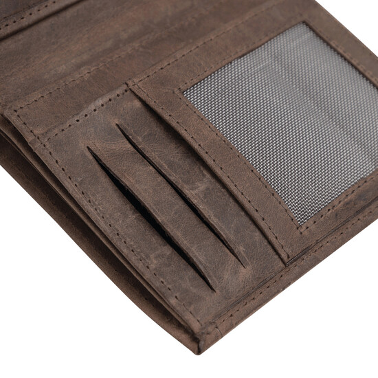 Echtleder-Geldbörse WILD STYLE II, braun