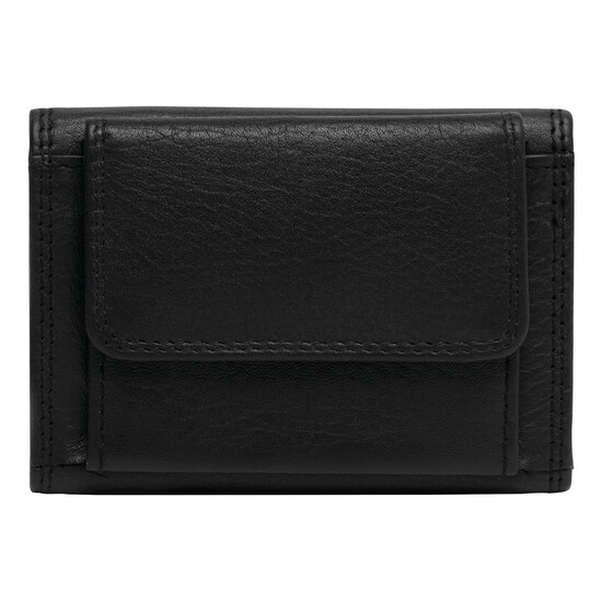 Echtleder-Geldbörse CLUB, schwarz