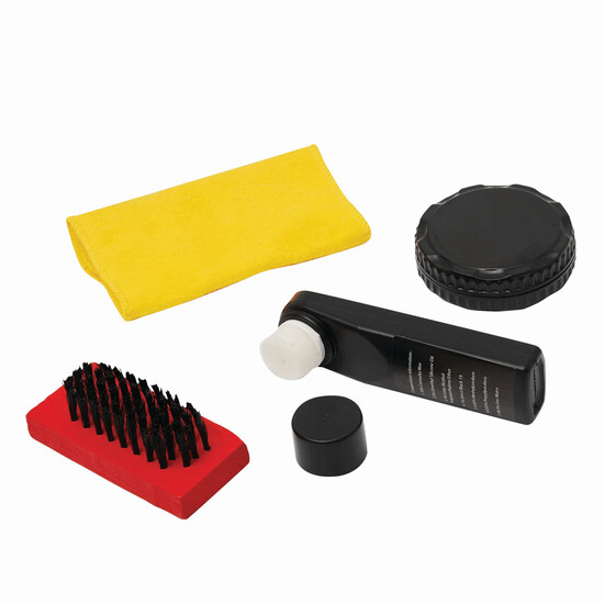 Schuhputzset SMALL SHINE, gelb, rot, schwarz