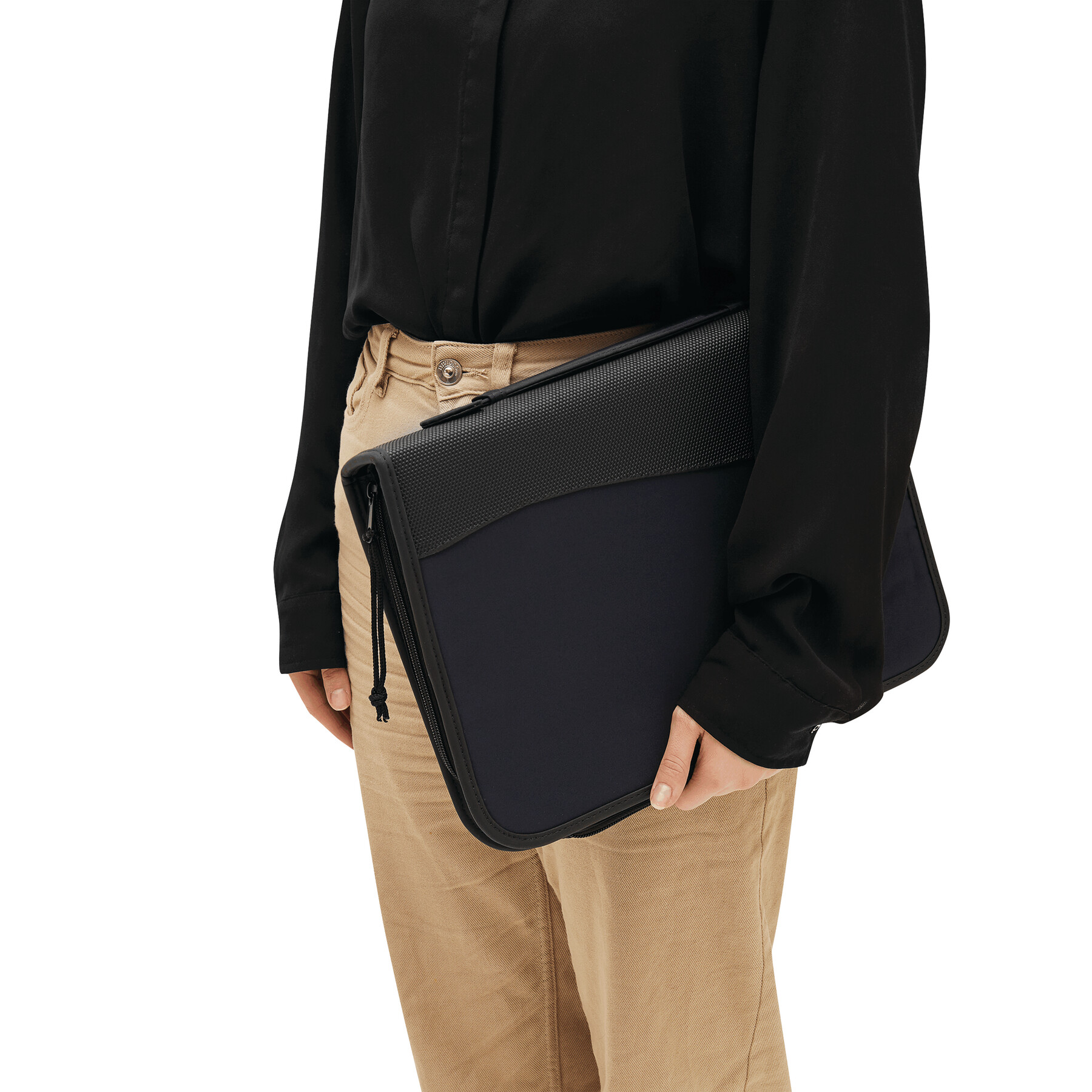 2-Ring-Dokumentenmappe AVANTI RING im DIN-A4-Format, blau, schwarz