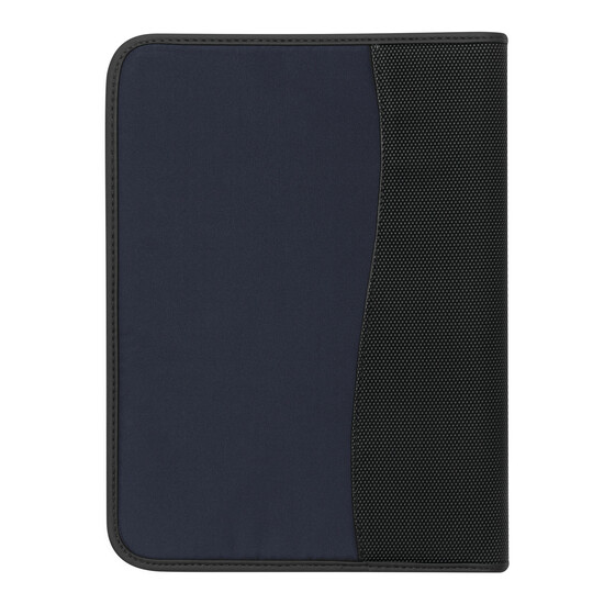 Konferenzmappe AVANTI ZIP im DIN-A4-Format, blau, schwarz