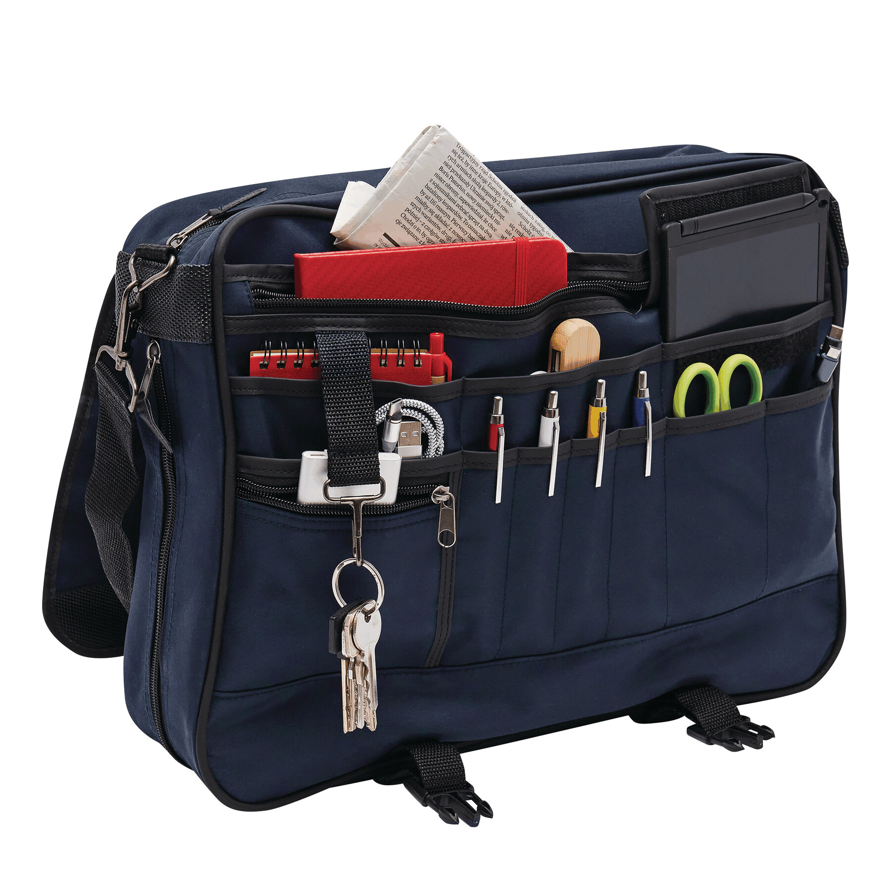 Dokumententasche AVANTI DOC, blau, schwarz