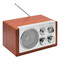 AM/ FM-Radio CLASSIC, braun, silber