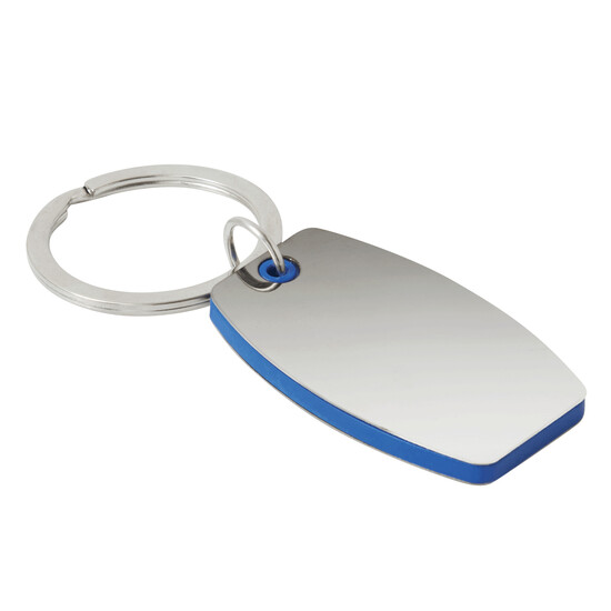 Schlüsselanhänger MIRROR, blau, silber