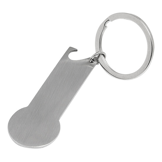 Einkaufswagenlöser NO COIN, silber