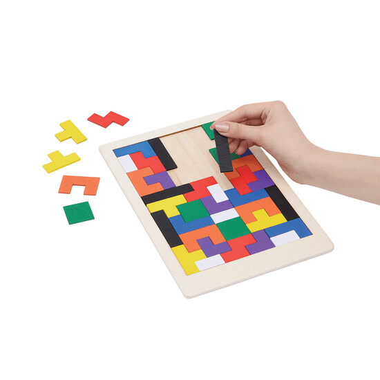 Holz-Puzzle BRAIN TWISTER, bunt