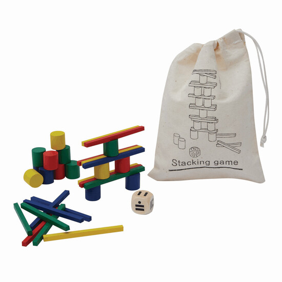 Geschicklichkeitsspiel STACKING, farbig