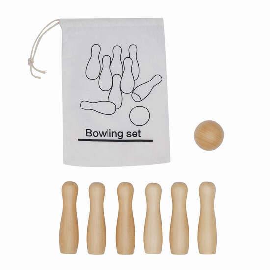 Bowling Spiel FIRST STRIKE, braun