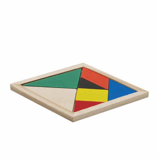 Holz-Puzzle TANGRAM BASE, bunt