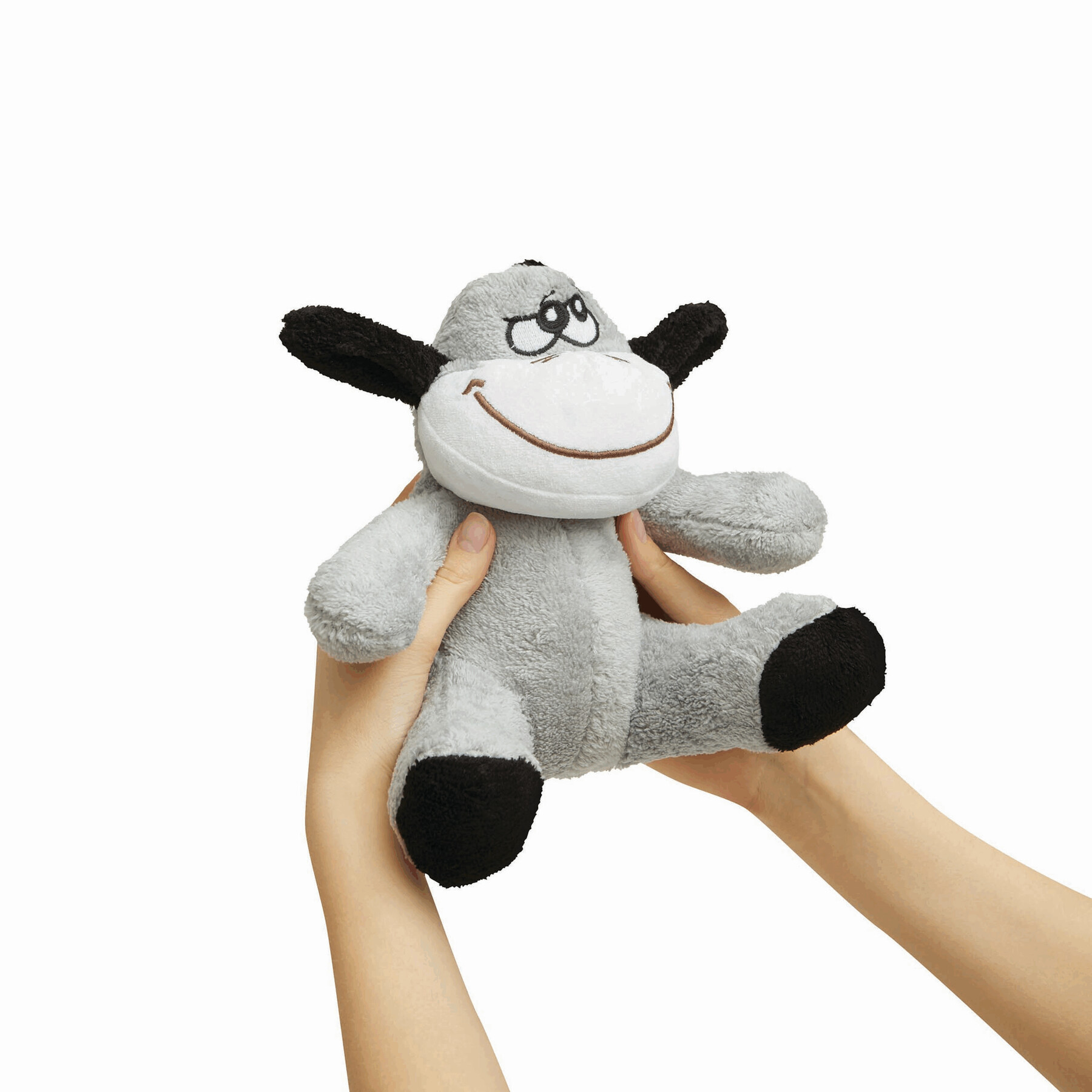 Plüsch-Esel ADRIAN, grau, schwarz