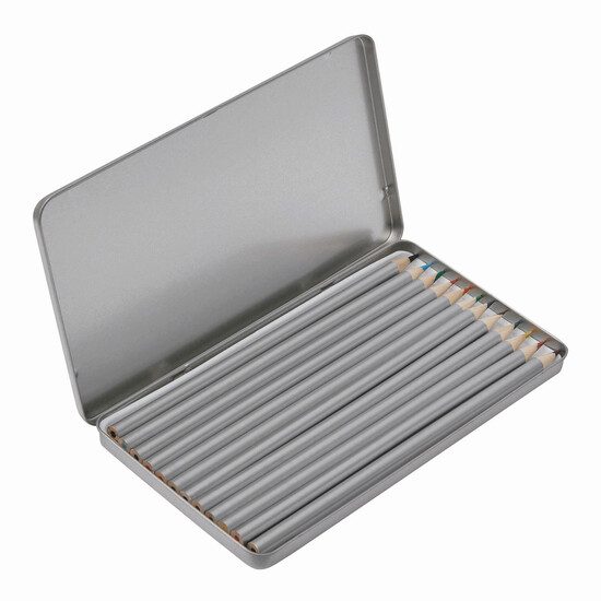 Lange Buntstifte SILVERSTAR, silber