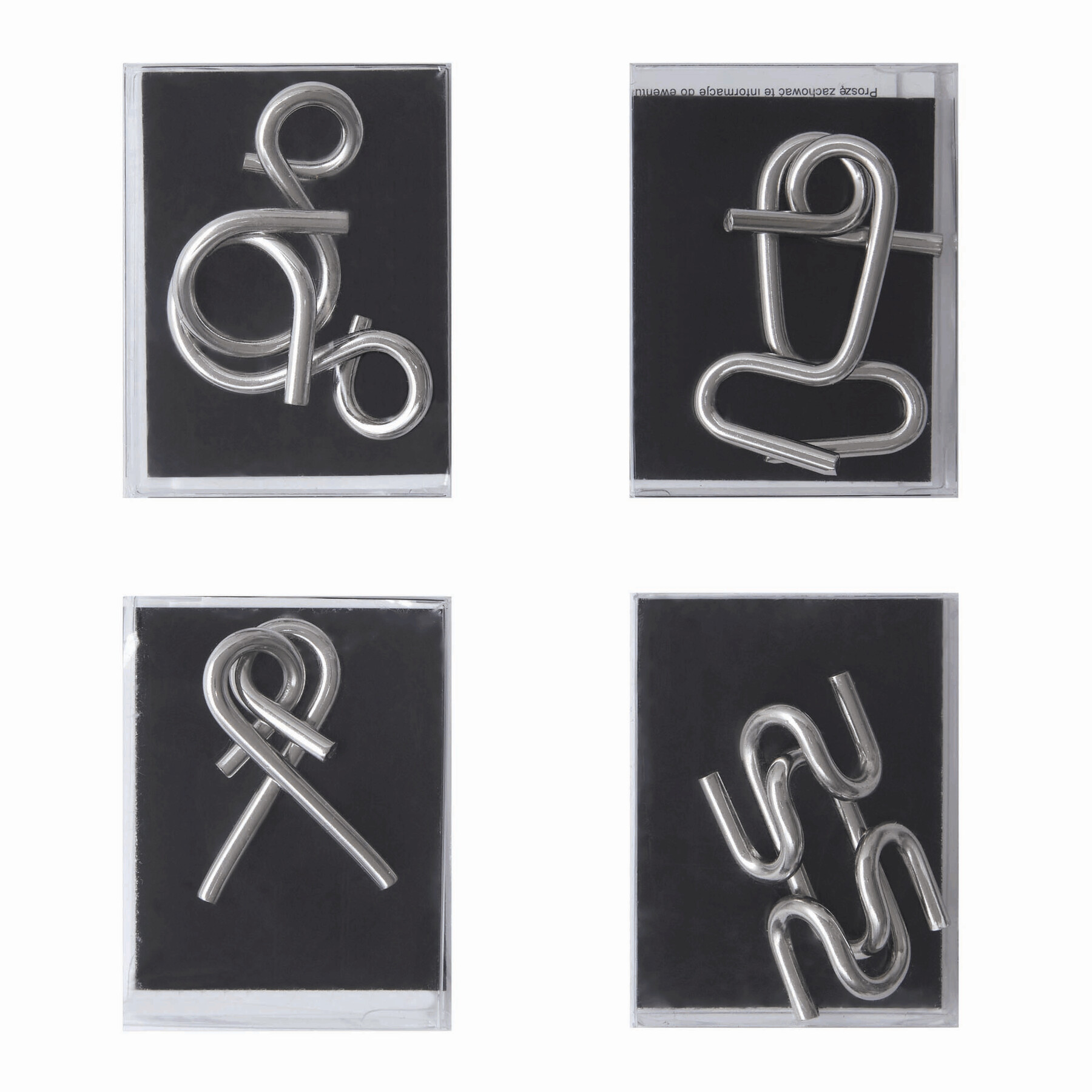 Knobelspiele CLEVER CONCEPTION, 4-fach sortiert, Preis pro Stück, silber