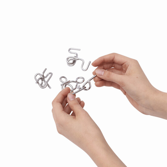 Knobelspiele CLEVER CONCEPTION, 4-fach sortiert, Preis pro Stück, silber