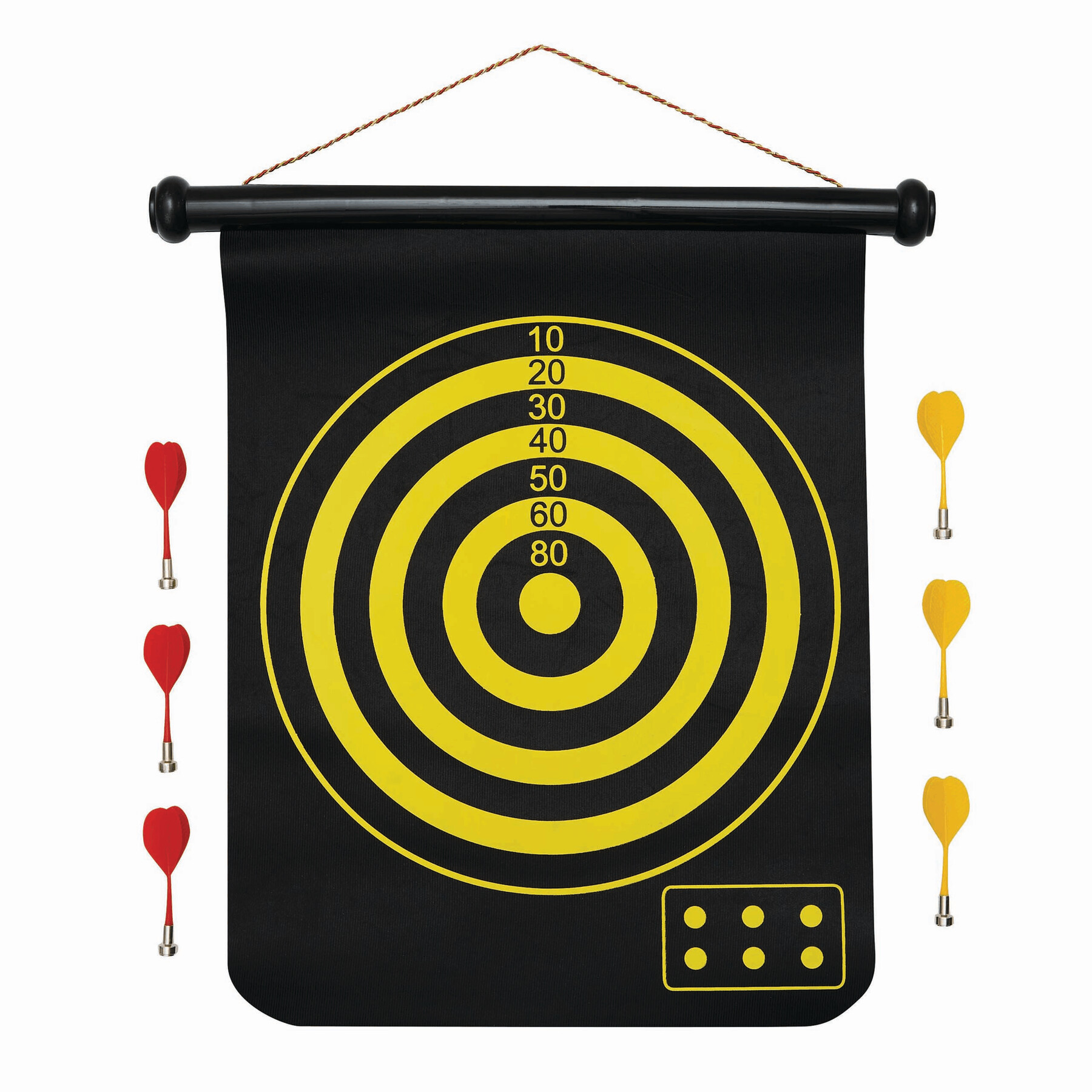 Magnetisches Dartspiel RAYMOND, schwarz