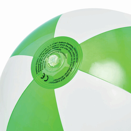 Aufblasbarer Strandball ATLANTIC SHINY, grün, weiß