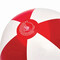 Strandball OCEAN, transparent rot, weiß