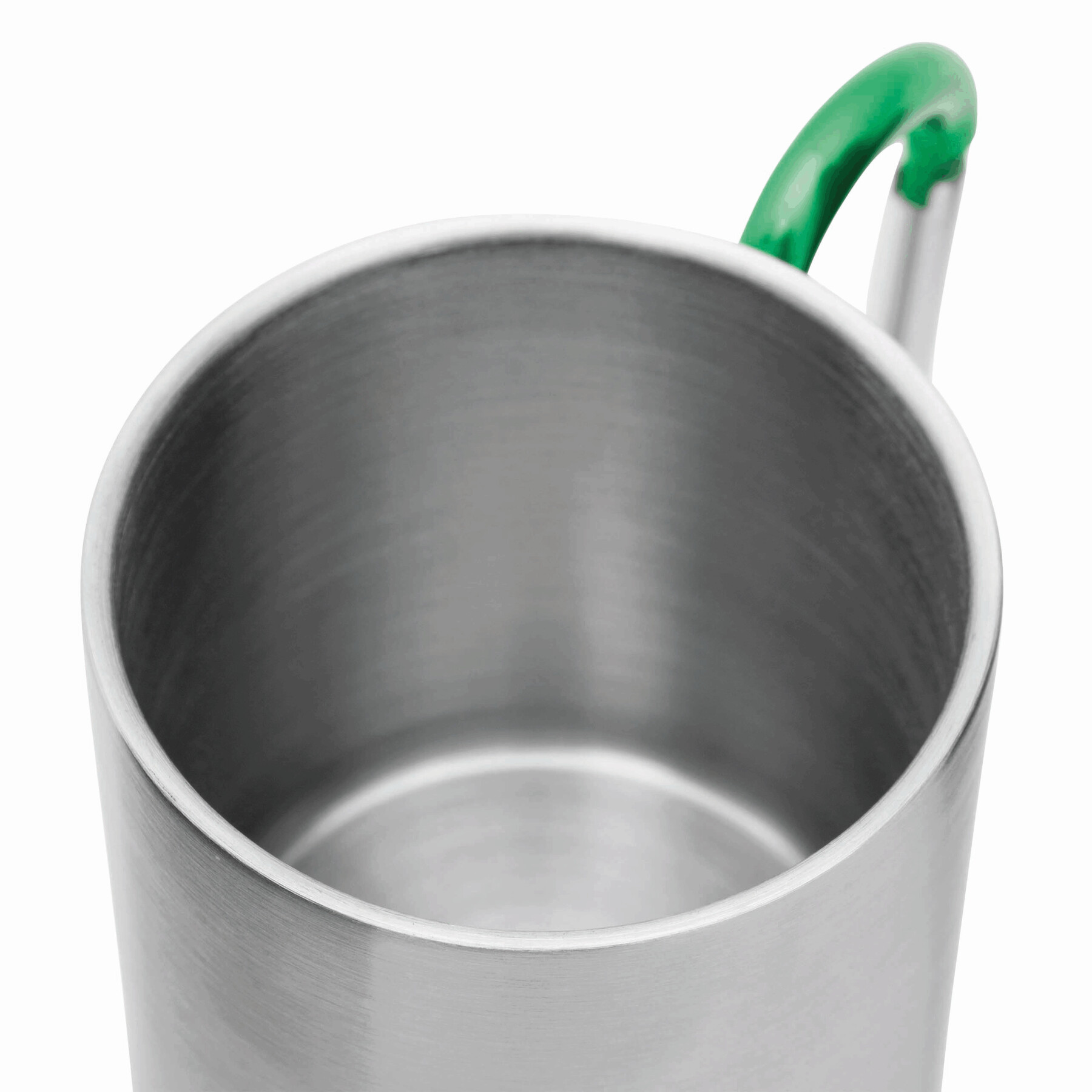 Edelstahl Becher HIKING DAY, grün, silber