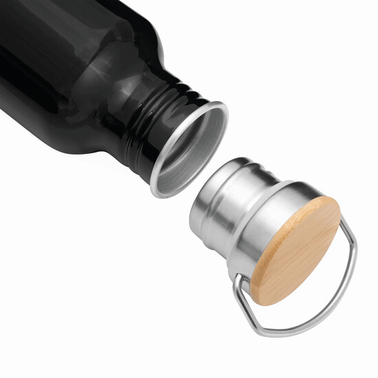 Aluminium Trinkflasche ECO TRANSIT, schwarz