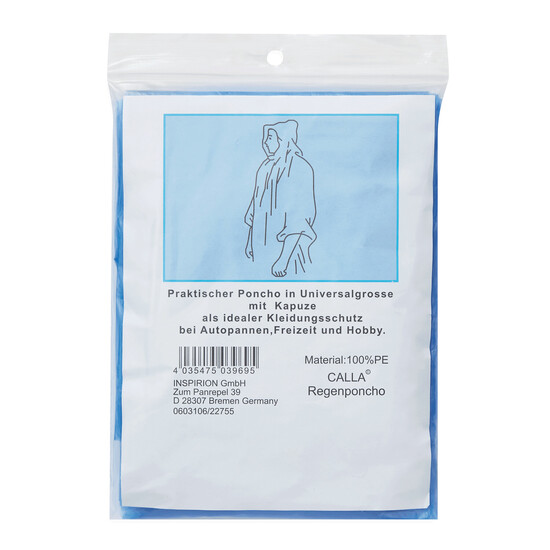 Regenponcho AUTUMN, blau
