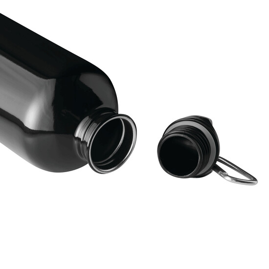 Trinkflasche STEELTRANSIT, schwarz