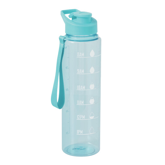 Sport-Trinkflasche AQUA LEVEL, hellblau