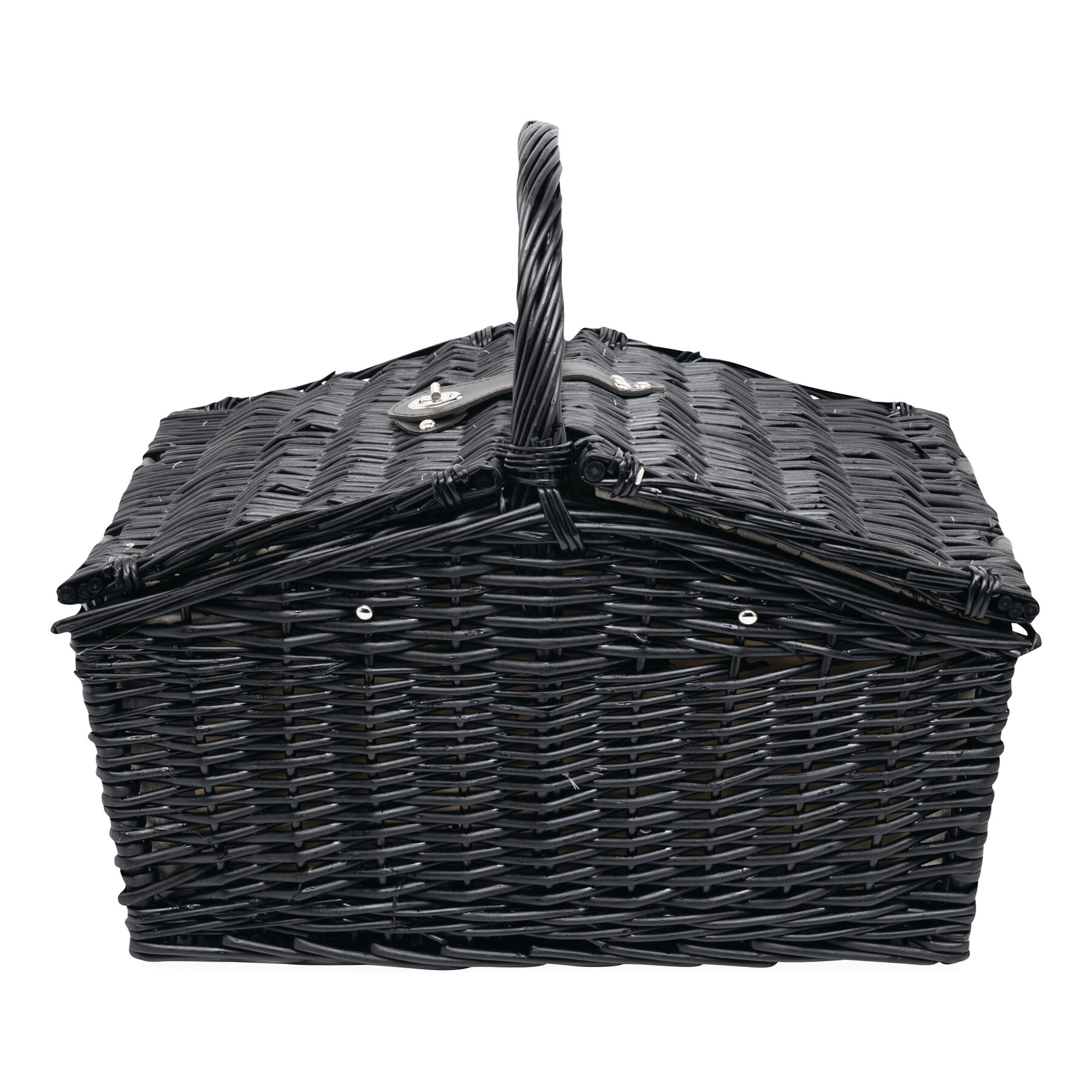 Weiden-Picknickkorb RICHMOND PARK für 4 Personen, dunkelbraun