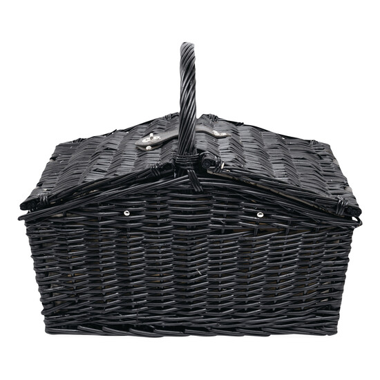 Weiden-Picknickkorb RICHMOND PARK für 4 Personen, dunkelbraun