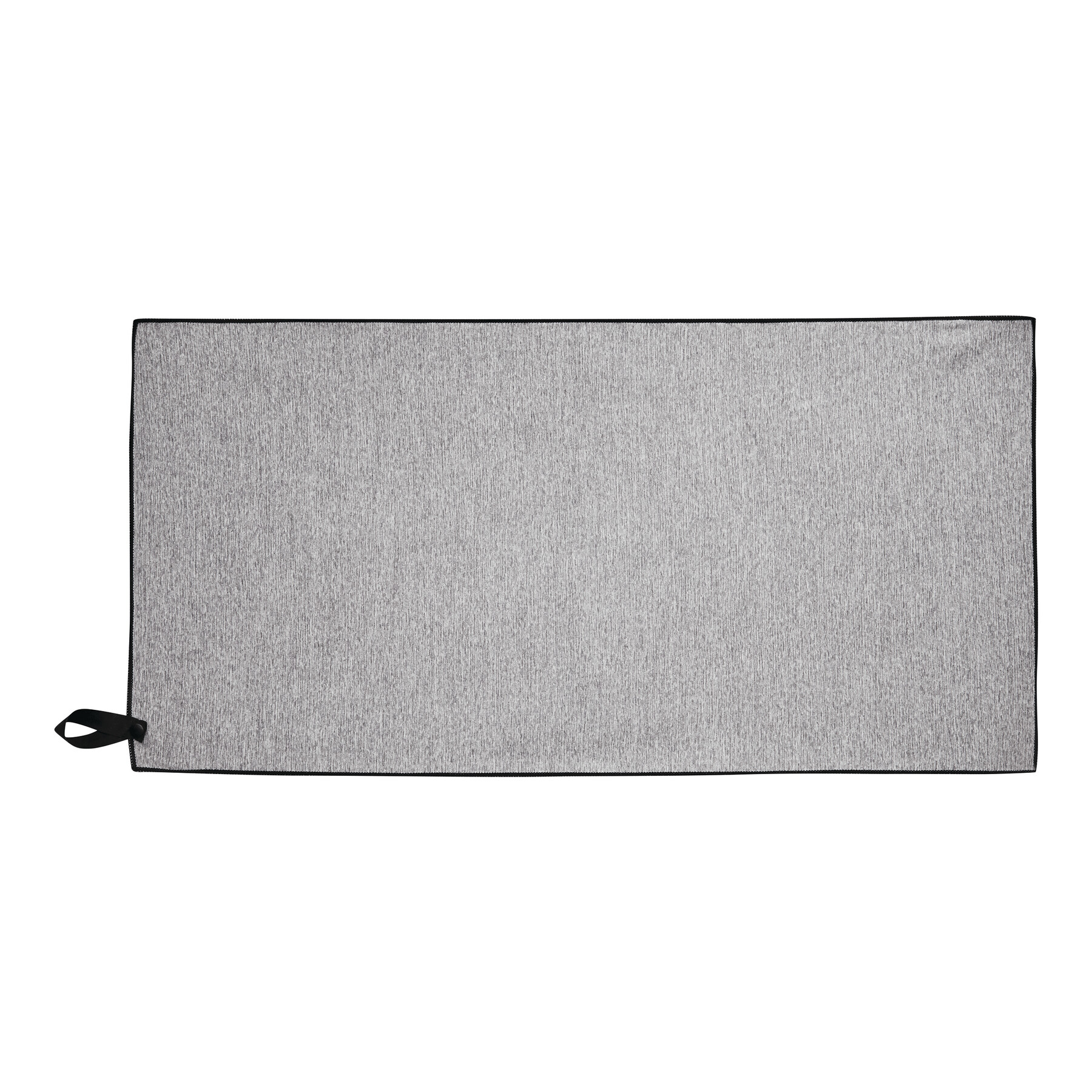 Mikrofaser Sporthandtuch SPORTY, grau, schwarz