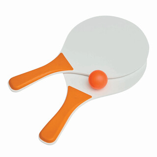 Beachball-Set SUMMER FEELING, orange, weiß