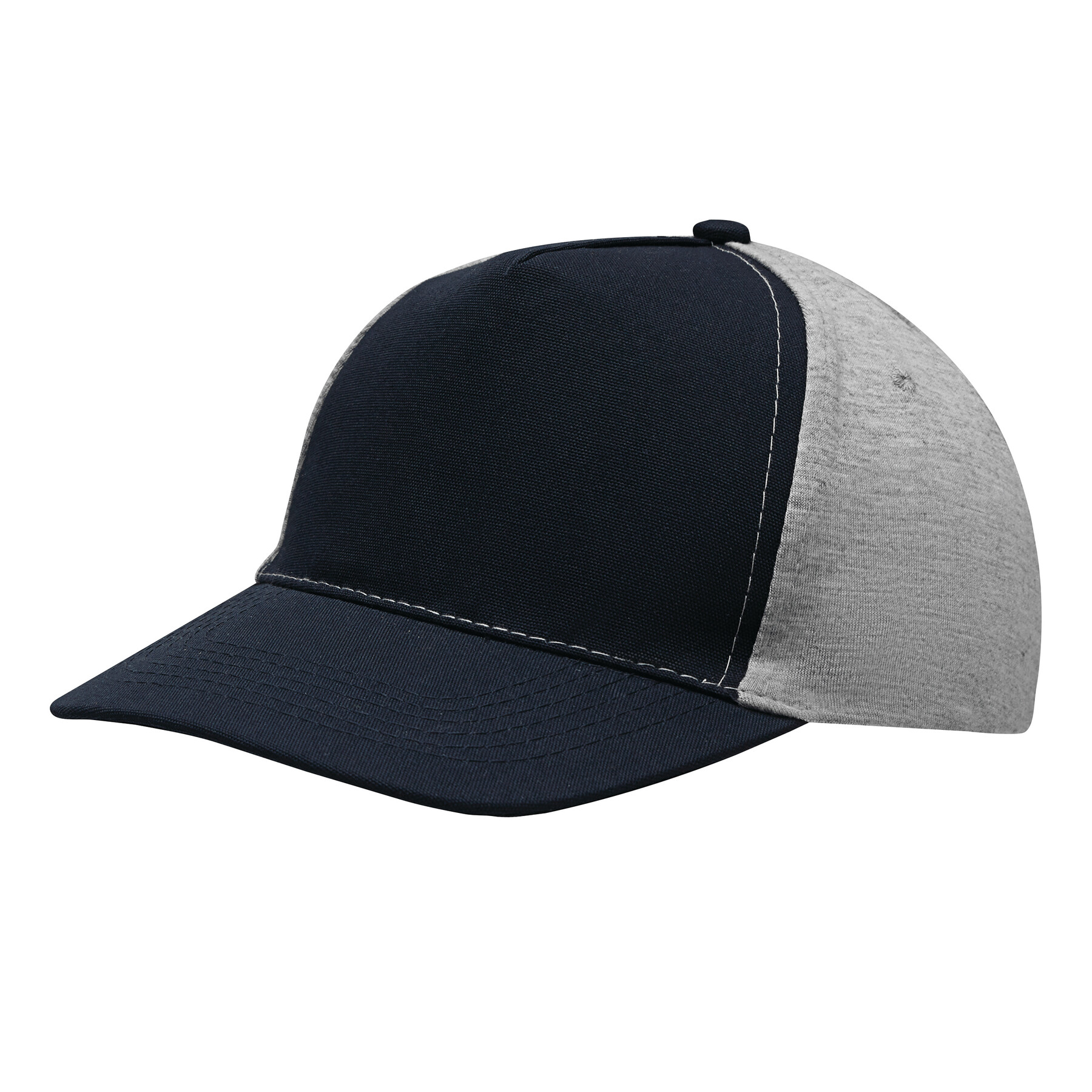 5-Panel-Baseball-Cap UP TO DATE, dunkelblau, grau