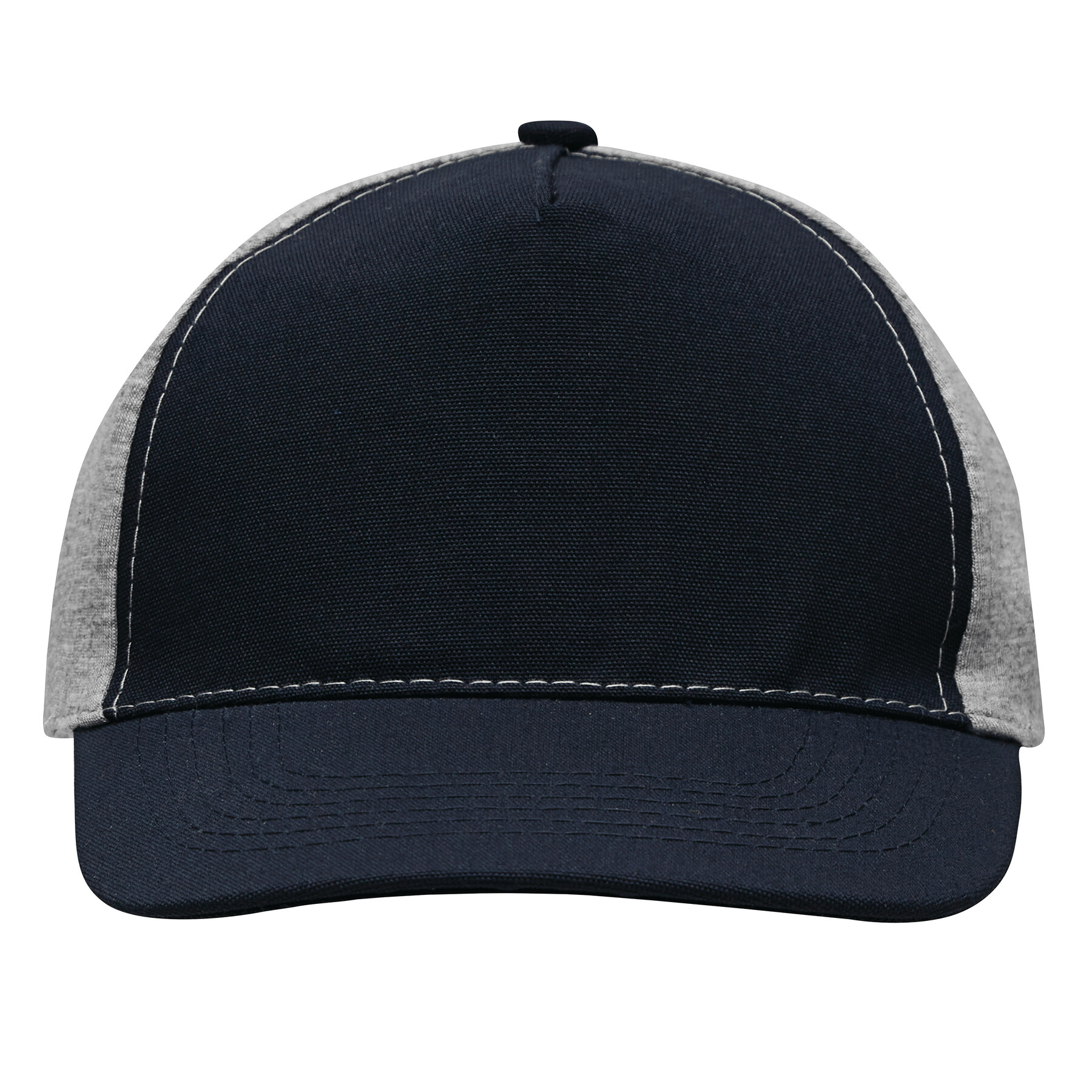5-Panel-Baseball-Cap UP TO DATE, dunkelblau, grau
