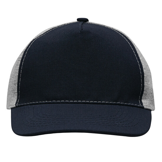 5-Panel-Baseball-Cap UP TO DATE, dunkelblau, grau