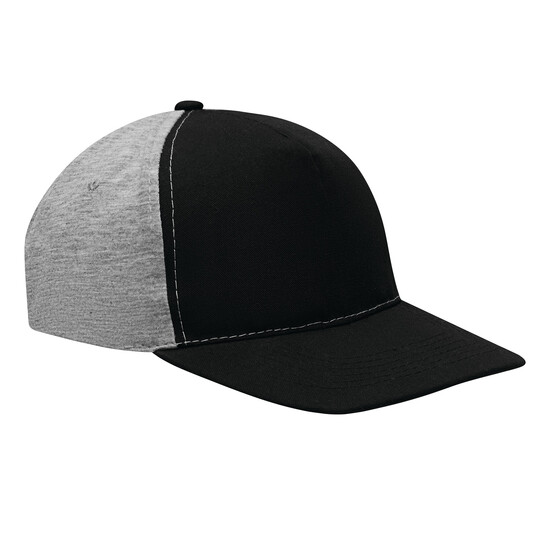 5-Panel-Baseball-Cap UP TO DATE, grau, schwarz
