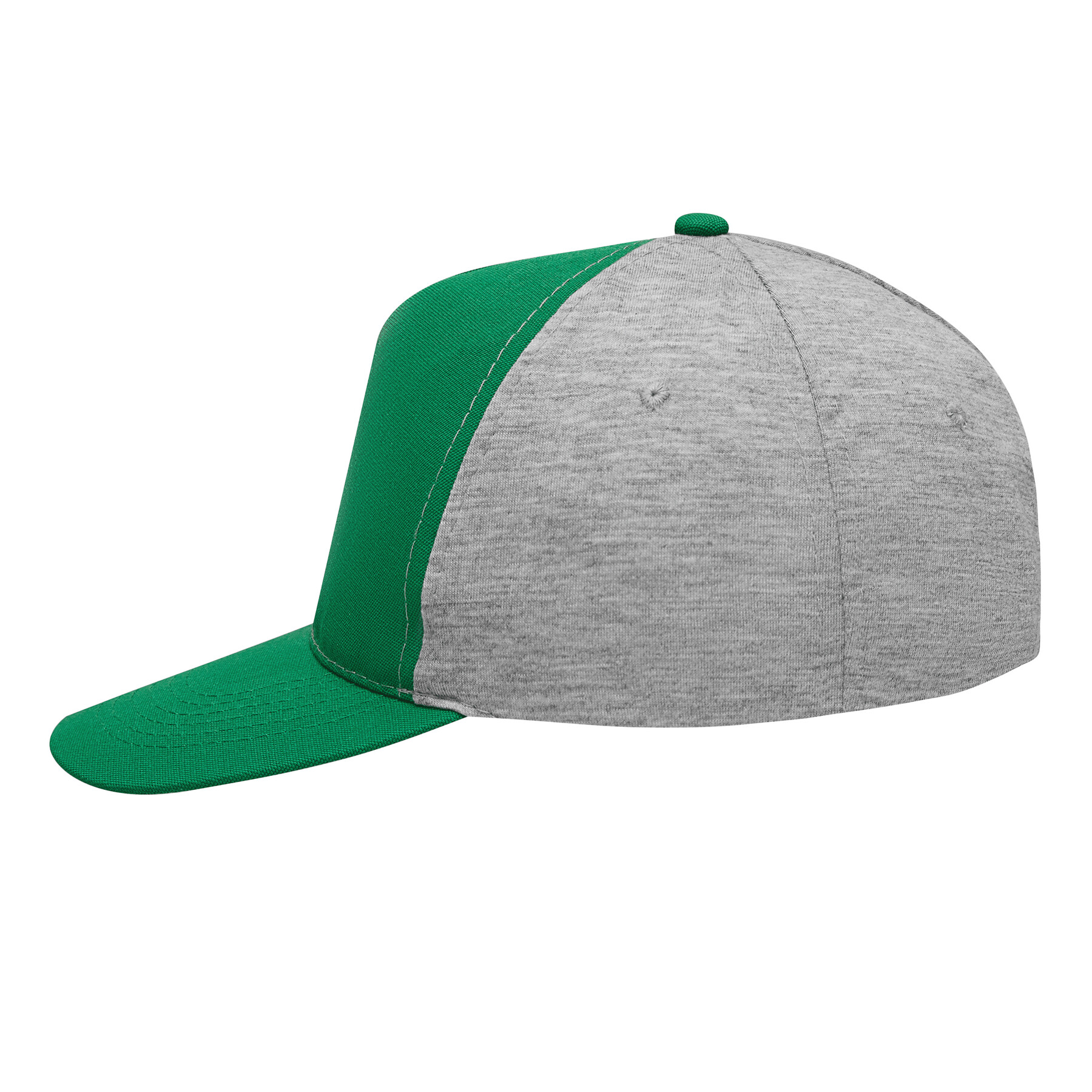 5-Panel-Baseball-Cap UP TO DATE, dunkelgrün, grau